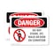 Signmission Do Not Stand Sit Walk Or Ride On Conveyor Danger Sign, Vinyl Decal, 10in W x 7in L, 2PK OS-2PACK-DS-D-710-L-1167 - alternate 1